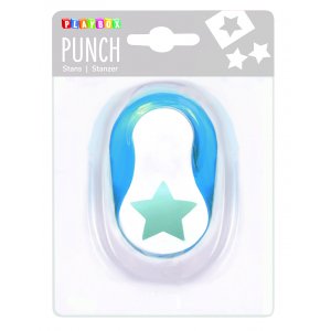 Stanzstern 2,5 cm - Blau/Wei�