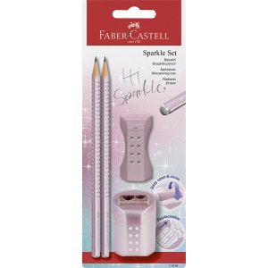 Bleistiftset - Faber-Castell - Sparkle - BC+Acc. - Rose Bleistiftset - Faber-Castell - Sparkle - BC+Acc. - Rose