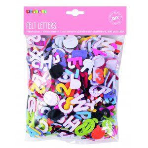 Filzbuchstaben - selbstklebend - 500 Stk
