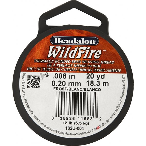 Schmuckfaden - weiß - 18 m Schmuckfaden - weiß - 18 m