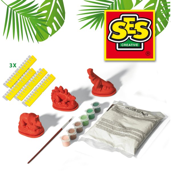Dinosaurier gie�en und bemalen