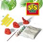 Dinosaurier gie�en und bemalen
