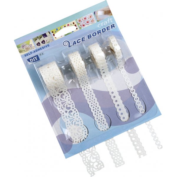 Papierspitze - weiß - 4 x 2 m Papierspitze - weiß - 4 x 2 m