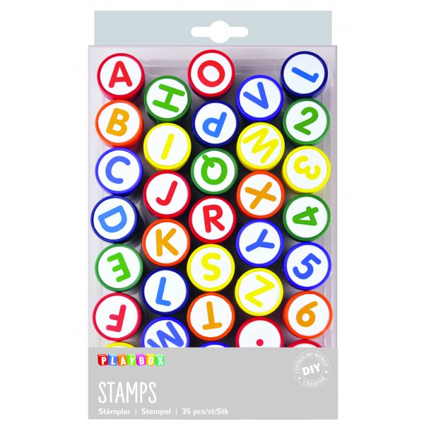 Stempel - Buchstaben & Zahlen - 35 Stk Stempel - Buchstaben & Zahlen - 35 Stk