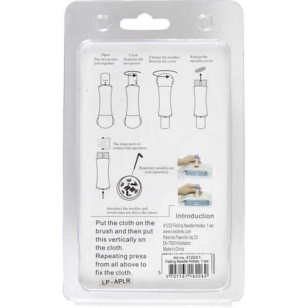 Filznadelhalter aus Kunststoff mit 7 Zwischennadeln Filznadelhalter aus Kunststoff mit 7 Zwischennadeln