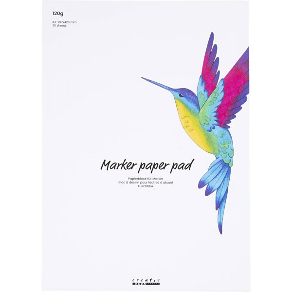 Markierungsblock - weiß - A3 - 30 Blatt Markierungsblock - weiß - A3 - 30 Blatt