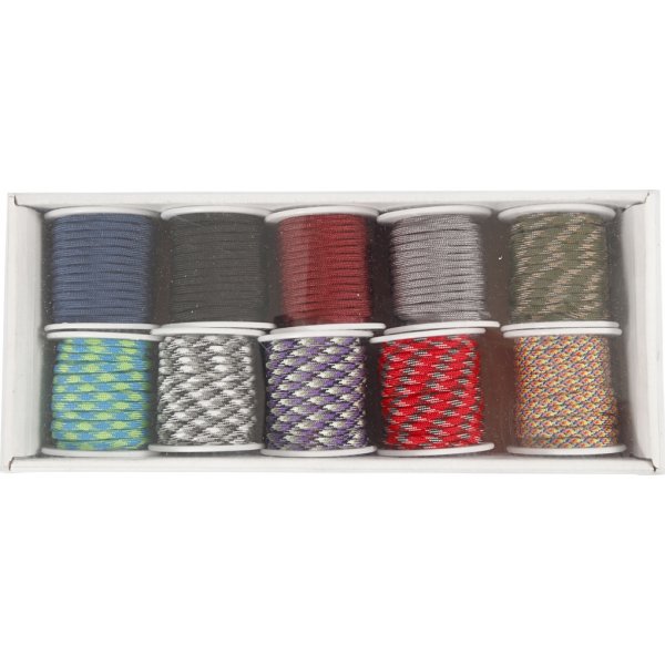 Krawattenschnur - gemischte Farben - 10 x 10 m Krawattenschnur - gemischte Farben - 10 x 10 m