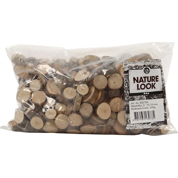 Holzbretter - Ø10-15 mm - 230 g Holzbretter - Ø10-15 mm - 230 g