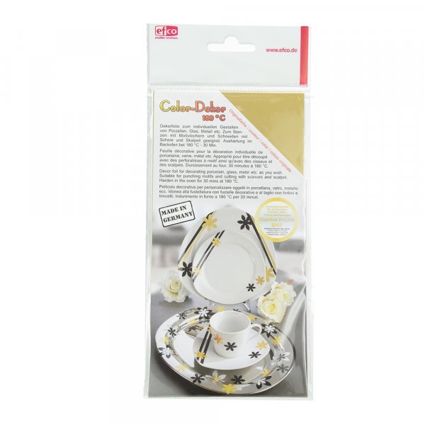 Color-Dekor Farbfolie 180 °C 100 x 200 mm - Gold 2 Stk Color-Dekor Farbfolie 180 °C 100 x 200 mm - Gold 2 Stk