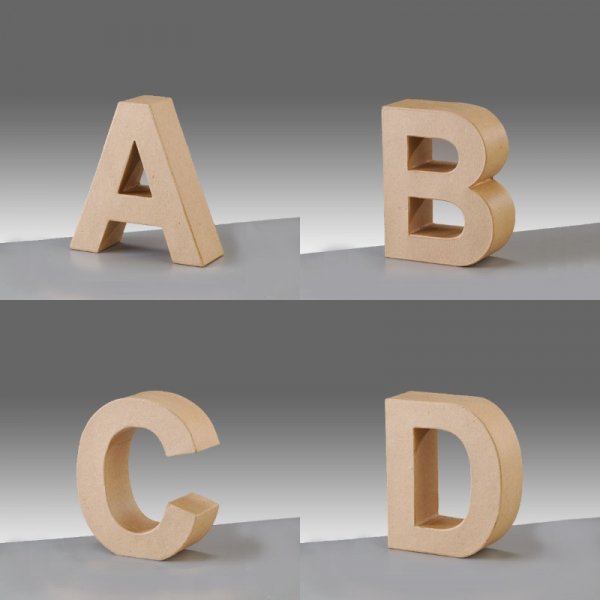 Buchstaben - H 10 x T 3 cm
