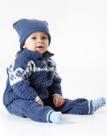 Strickmuster - Pullover mit Musterborte, Hose und Mütze Strickmuster - Pullover mit Musterborte, Hose und Mütze