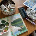 Kundenbild Aquarellblock, geklebt, grobe Hainbögen, 300 g - 23 x 31 cm