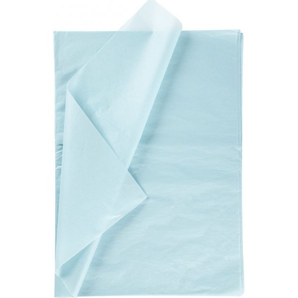 Seidenpapier - Hellblau - 50 x 70 cm - 14 g - 10 Blatt