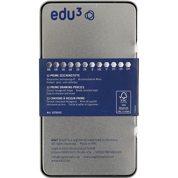 Edu Zeichenstifte - 4H-8B - 12 Stk Edu Zeichenstifte - 4H-8B - 12 Stk