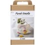 DIY Kit Punch Needle, Pastellfarben, Textilbeutel