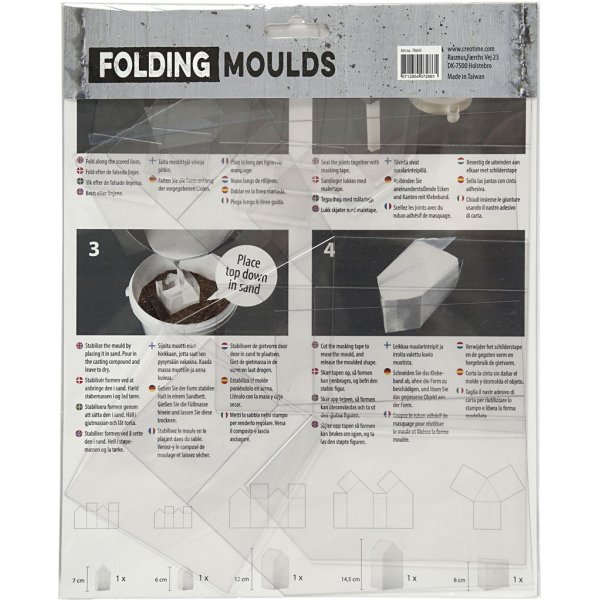 Formen - transparent - Häuser und Dreiecke - 5 Stk Formen - transparent - Häuser und Dreiecke - 5 Stk