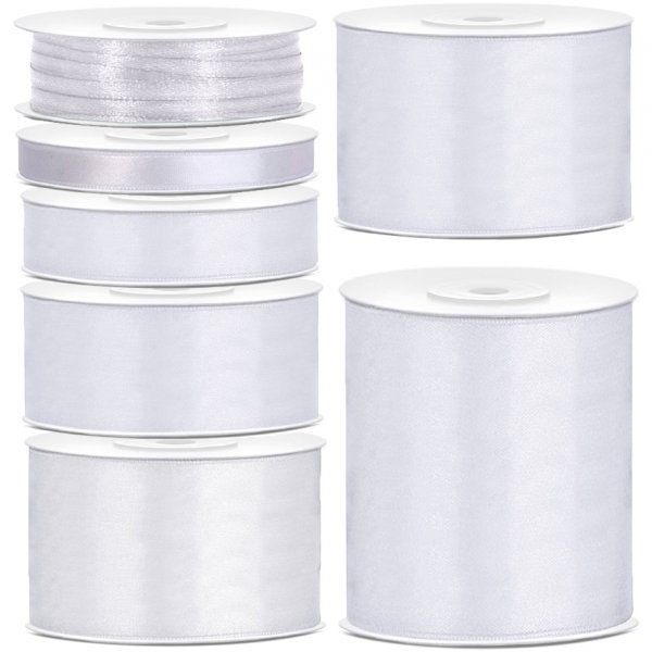 Satinband - 25 m - Weiß Satinband - 25 m - Weiß
