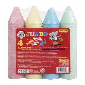 Straßenmalstifte - Jumbo 4 Stück Straßenmalstifte - Jumbo 4 Stück