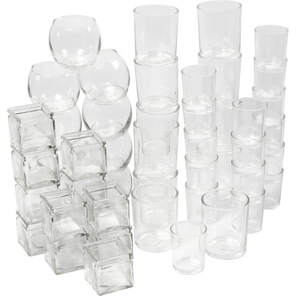 Bastelset - Kerzenhalter mit Porzellanmarker