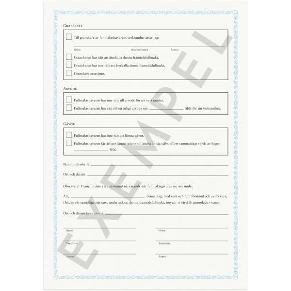 Zukünftige Vollmacht Zukünftige Vollmacht