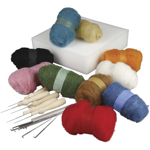 Nadelfilzen - Starterset - gemischte Farben Nadelfilzen - Starterset - gemischte Farben