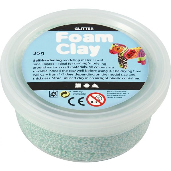 Foam Clay® - hellgrün - Glitzer - 35 g Foam Clay® - hellgrün - Glitzer - 35 g