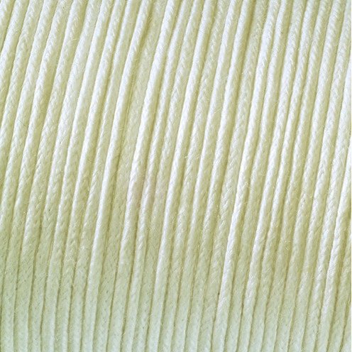 Kordel aus gewachster Baumwolle - Creme Kordel aus gewachster Baumwolle - Creme