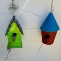Kundenbild Vogelhaus H 20,5 x ø 13 cm - unbehandelt rund