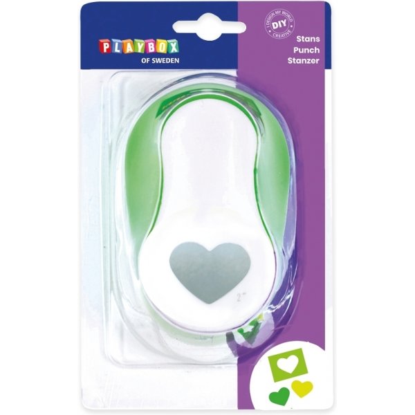 Punch\\\'s Herz - 5 cm - Grn/Wei