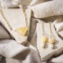 Mini-DIY-Kit Schmuck, Halsketten und Armbnder mit Honigcalcit