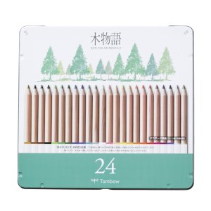 Tombow Ki-Monogatari Eco Buntstifte in Metallbox, 24er-Packung Tombow Ki-Monogatari Eco Buntstifte in Metallbox, 24er-Packung