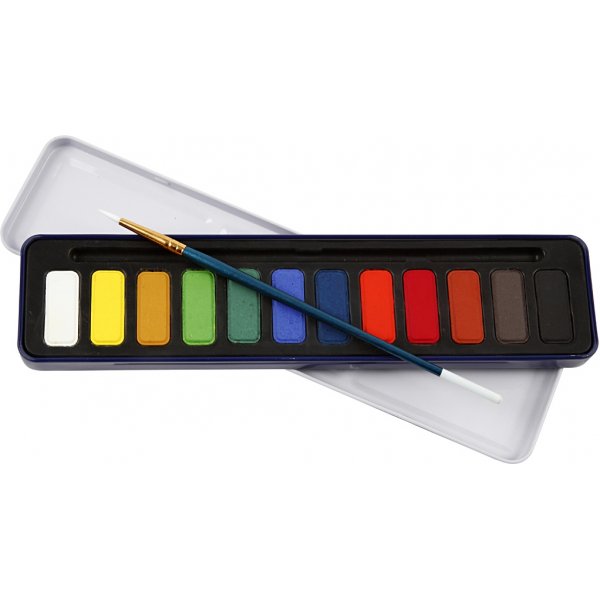 Aquarell-Set - Mischfarben - 12-tlg Aquarell-Set - Mischfarben - 12-tlg