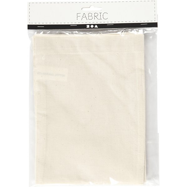 Baumwolltaschen - hell natur - 15 x 20 cm - 4 Stk Baumwolltaschen - hell natur - 15 x 20 cm - 4 Stk