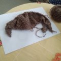 Kundenbild DROPS Alpaca Boucl� Mix Garn - 50 g - Braun (0602)