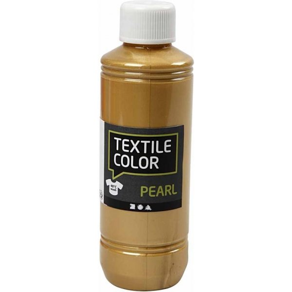 Textilfarbe - Gold - Perlmutt - 250 ml Textilfarbe - Gold - Perlmutt - 250 ml