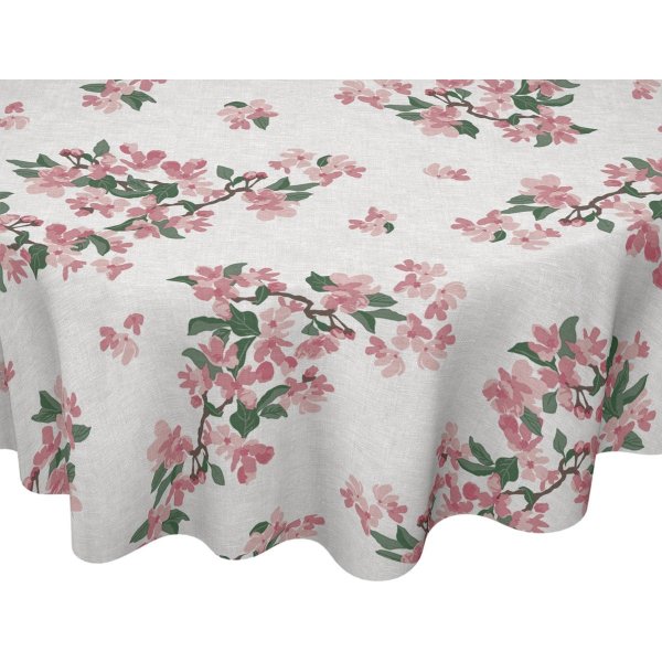 Wachstuch rund - Elsie pink Wachstuch rund - Elsie pink