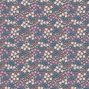 Wachstuch Schmetterlingsbuffet Morgenblau Polyester