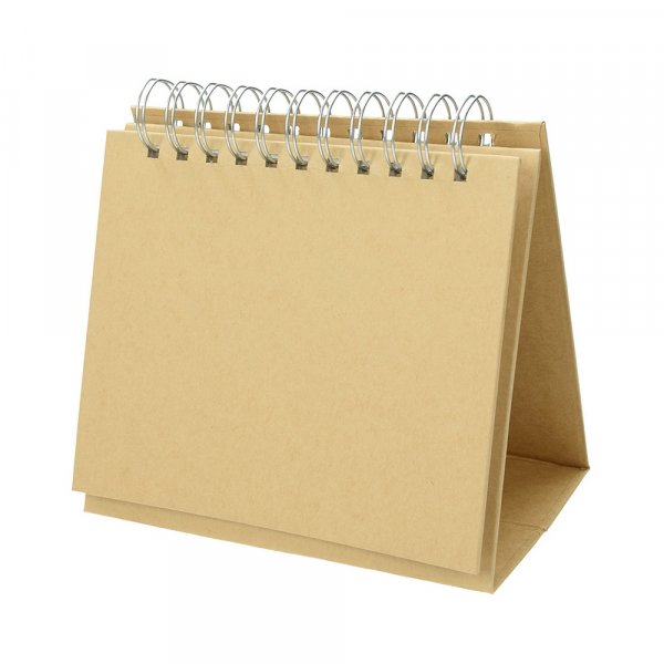 Tischkalender 17 x 15 cm - braun 12 Seiten