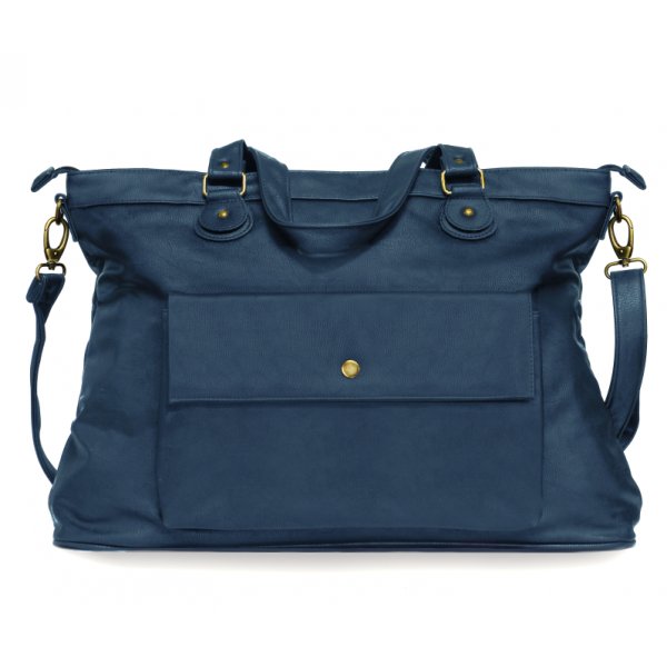 blaue Kunstledertasche blaue Kunstledertasche