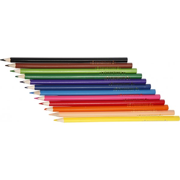 Colortime Buntstifte - gemischte Farben - 12 Stk Colortime Buntstifte - gemischte Farben - 12 Stk