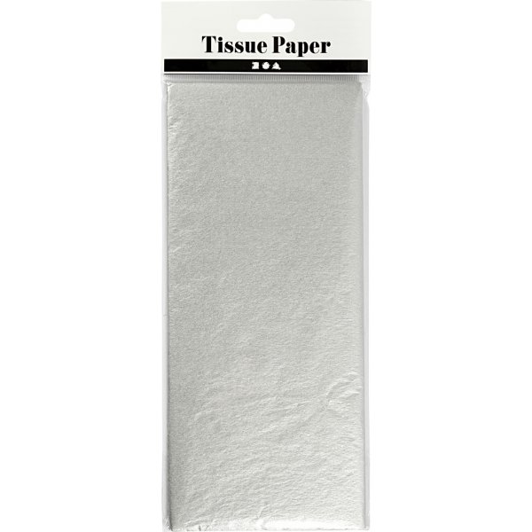 Seidenpapier - Silber - 50 x 70 cm - 14 g - 6 Blatt Seidenpapier - Silber - 50 x 70 cm - 14 g - 6 Blatt