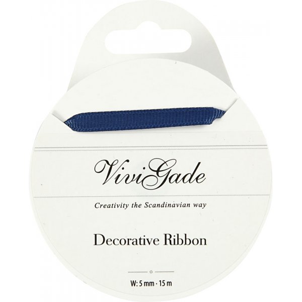 Ripsband - Blau - 15 m Ripsband - Blau - 15 m