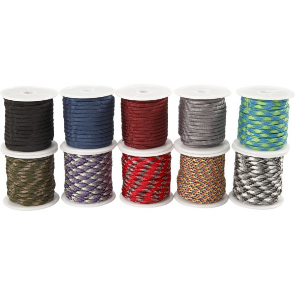 Krawattenschnur - gemischte Farben - 10 x 10 m Krawattenschnur - gemischte Farben - 10 x 10 m