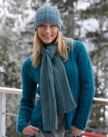 Strickmuster - Strickmütze und Schal Strickmuster - Strickmütze und Schal