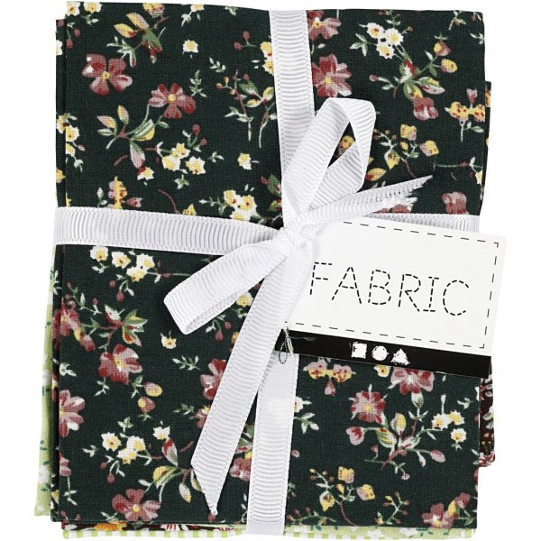 Patchworkstoff - grün - 4 Stk Patchworkstoff - grün - 4 Stk