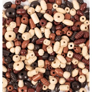 Natürliche Holzperlen 1 kg Natürliche Holzperlen 1 kg