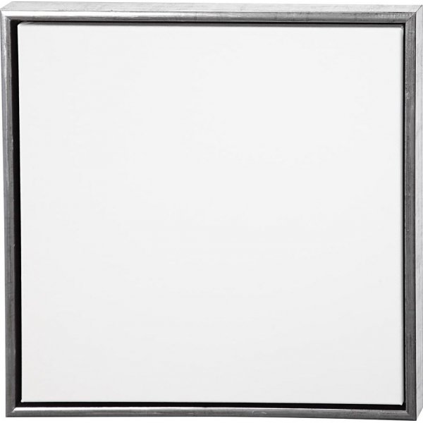 ArtistLine Leinwand mit Rahmen - Antiksilber/Wei - 54x54 cm