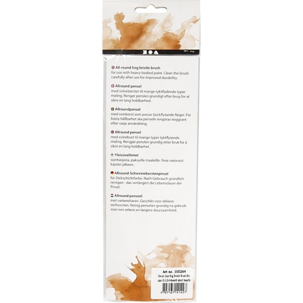 Natur Line Pinsel - Nr. 00+1+2+4 - Teller - 4 Stk