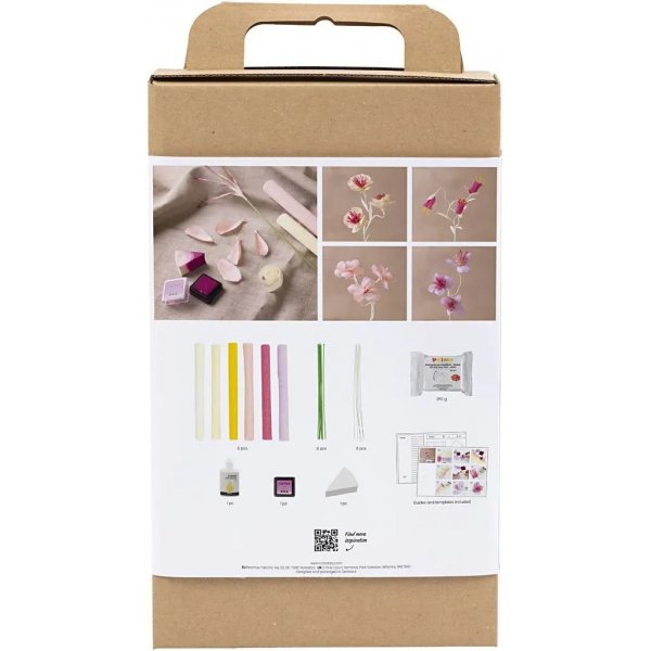 DIY Kit Krepppapier, Pastellfarben, Blume DIY Kit Krepppapier, Pastellfarben, Blume