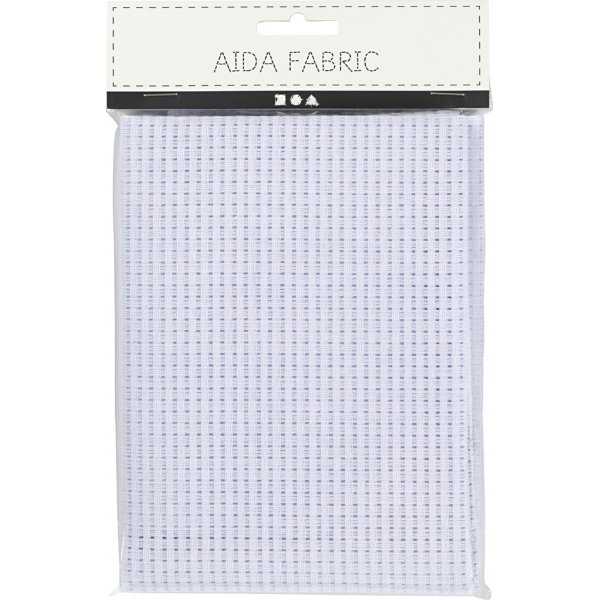 Aida-Stickstoff - weiß - 50 x 50 cm, 24 Quadrate pro 10 cm Aida-Stickstoff - weiß - 50 x 50 cm, 24 Quadrate pro 10 cm